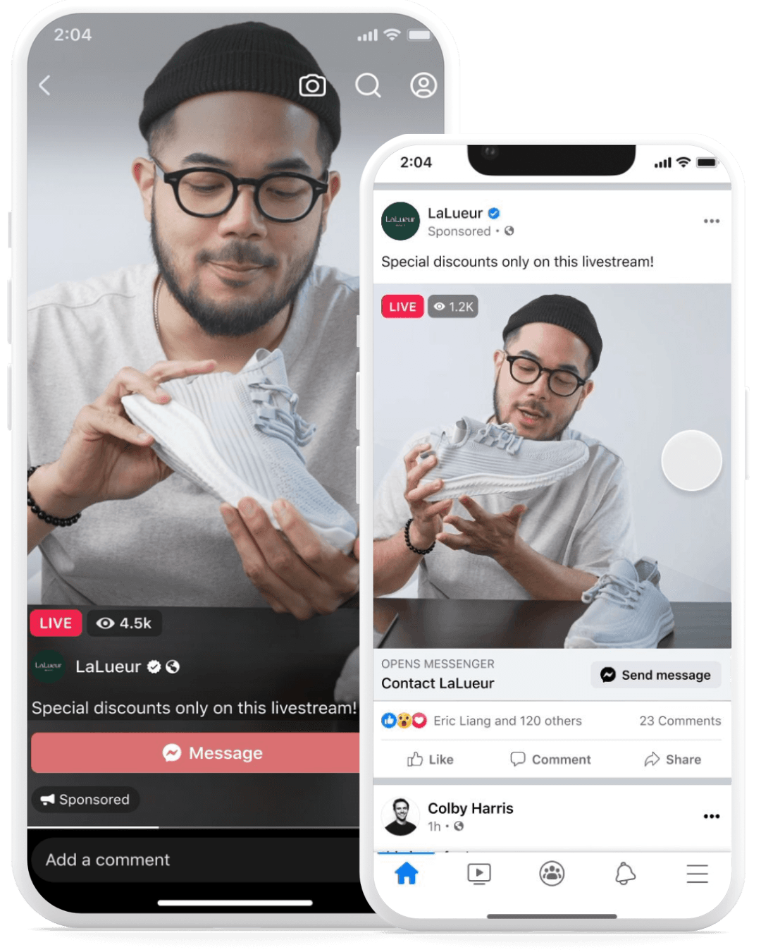 Live Video Ads in action